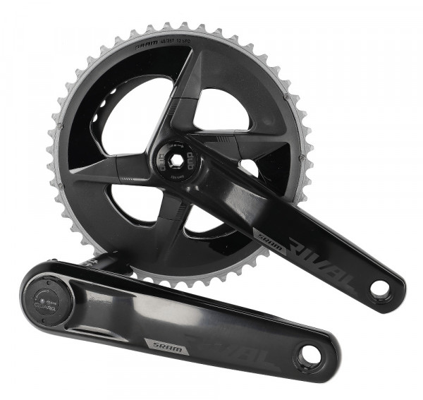 Pedalier powermeter Sram Rival D1 Quarq Road DUB 165MM,48-35T., YAW, 12V, 107BCD, 45.0mm, ALU