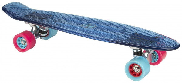 Penny Board, Axer, Plastic, Transparent, 57x15x10.5 cm, Albastru