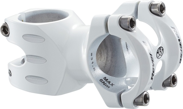 Pipa Reverse S-Trail, Alb, Aluminiu 6061 T6, 60 mm, 31,8 mm, 8°, Alb