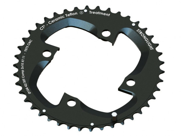 Placa pedalier Stronglight MTB Shimano 2x10 pentru XT FC M785 4-Arm outside 36(22) T.
