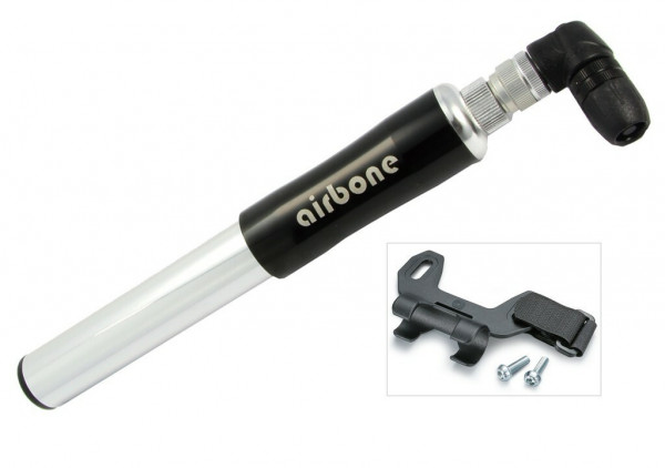 Airbone Mini Pompe à Vélo Orange - Compacte Et Portable 10 X 2 X 2 Cm