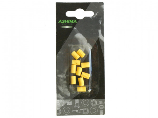 Protectie cadru silicon pentru cabluri Ashima galben 10 buc.