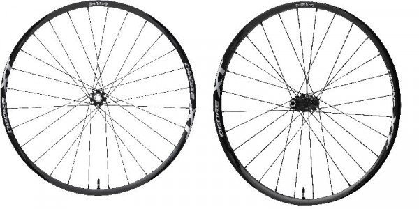 Roata Shimano Deore XT WH-M8020-B-27.5 fata + spate 27.5 28H/28H 11v E-Thru