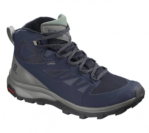 Semighete drumetie Salomon Outline Mid Gore-Tex medieval b/castor bleumarin barbati