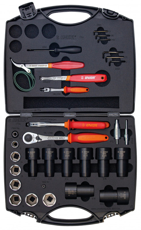 Set scule suspensie Unior RED, 32-PIECE - 1704-US