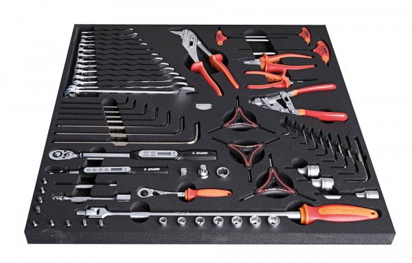 Set scule Unior torq.tools+pliers RED, 68-PIECE - SET4-2600AC-US