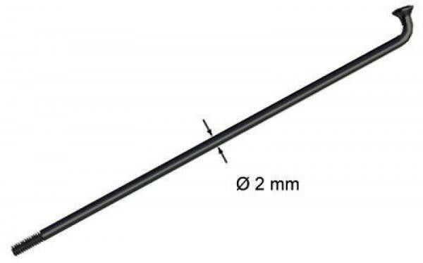 Spite 270 mm - Sapim Leader, inox, negru, 2 mm