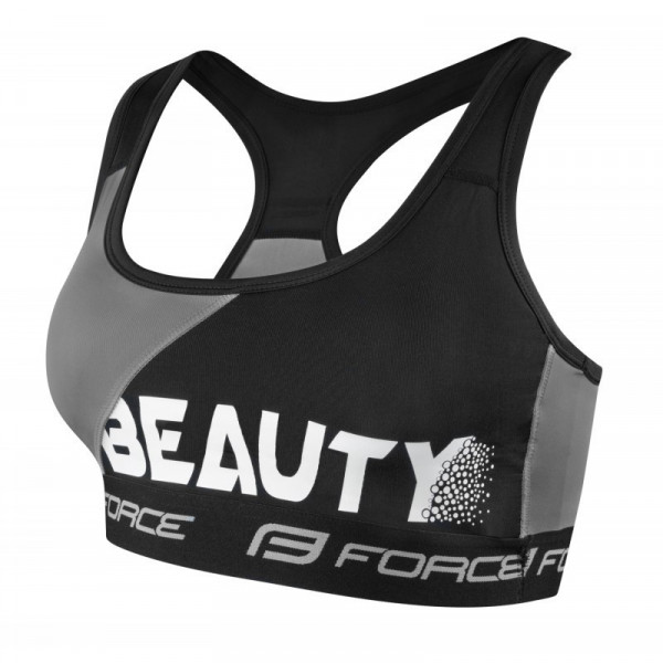 Sutien sport Force Beauty negru/gri