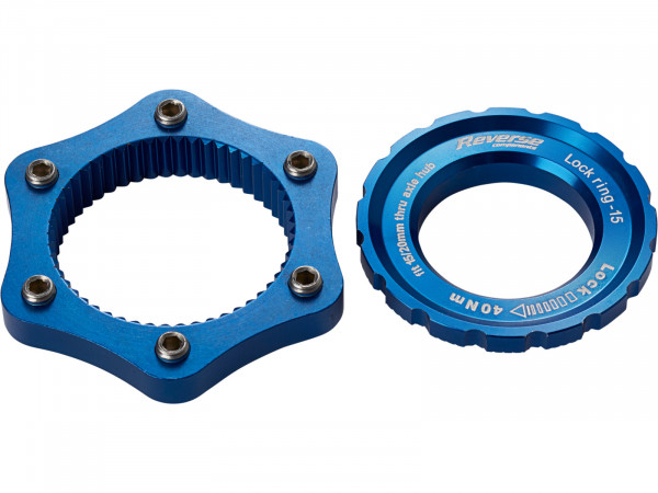 Adaptor centerlock REVERSE blue