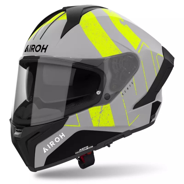 Casca AIROH Matryx Scope Yellow Matt