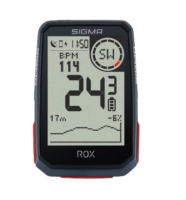 Ciclocomputer Sigma ROX 4.0 GPS sensor set negru