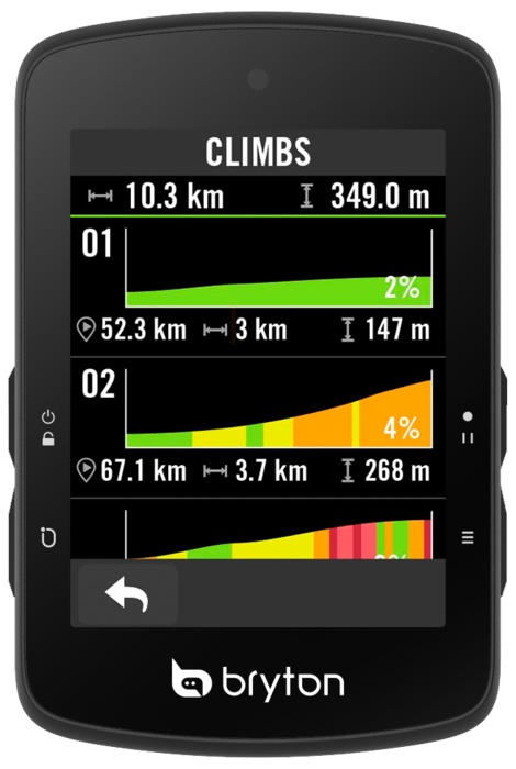 Computer Bryton Rider S510 T GPS set computer HRM/CAD/SPD, ecran tactil color, autonomie 30h