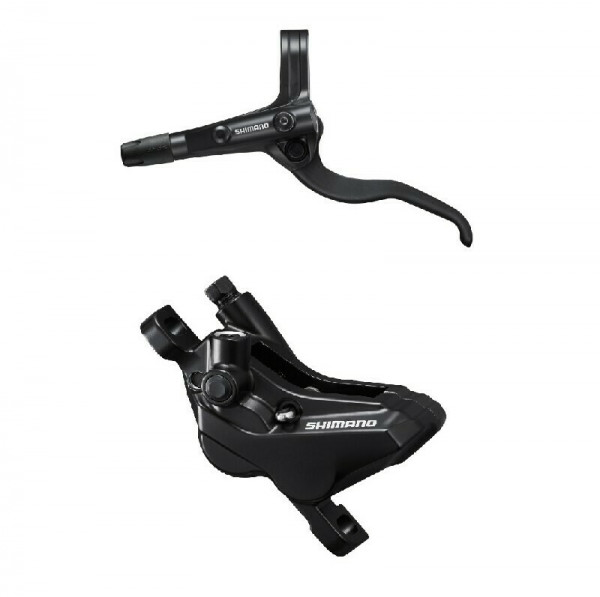 Frana pe disc set asamblat Shimano , J-KIT, BL-MT401(L), BR-MT420(F), fara adaptor, placute resin fara aripioare de racire