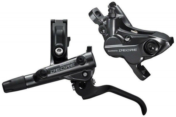 Frana pe disc Shimano J-KIT Deore BL-M6100(L) BR-M6120(F) fara adaptor placute rasina fara aripioare de racire furtun SM-BH90-SS 1000mm