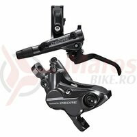 Frana pe disc Shimano J-KIT Deore BL-M6100(L) BR-M6120(F) fara adaptor placute metal fara aripioare de racire furtun SM-BH90-SS 1000mm