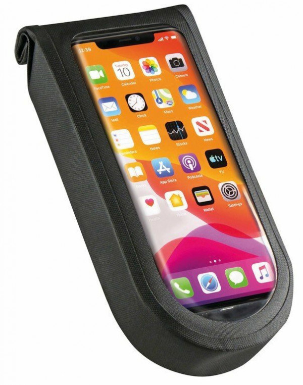 Husa telefon KLICKfix Phone Bag Tour M incl. adapter, transparent/black, incl. coupling