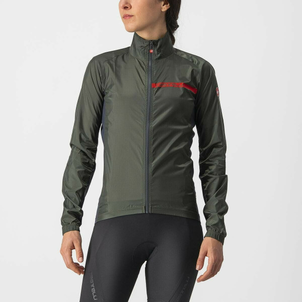Jacheta de vant Castelli Squadra Stretch W, de dama, Kaki
