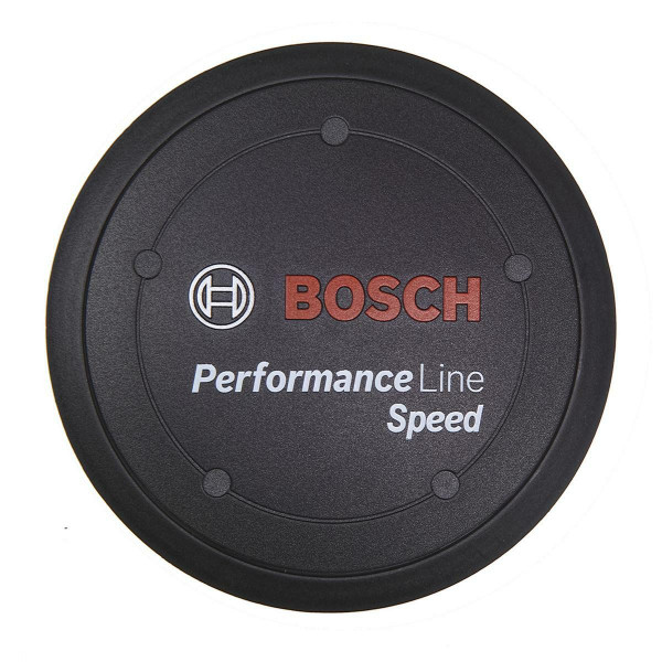 Logo cover Performance Line Speed, black, incl. spacer ring, if design cover is not fitted