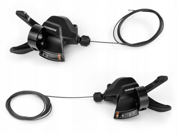 Manete de schimbator Shimano SL-M315 3x8v cu cabluri si camasi