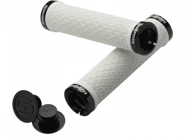 Mansoane Lock-On SRAM alb cu colier dublu si dopuri