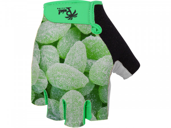 Manusi Pedal Palms Mint Lea ves, verde-negru