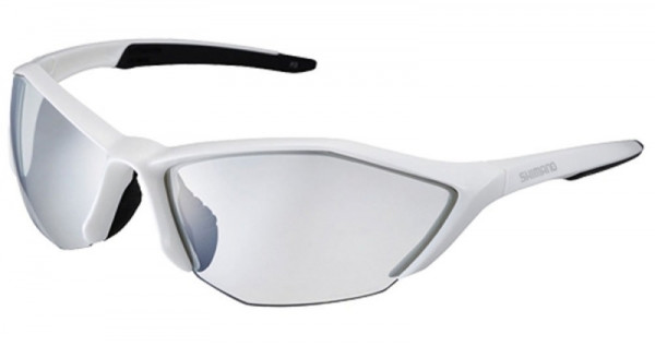 Ochelari Shimano S61R-PH alb metalic/negru lentile photocromice gri + lentile galbene