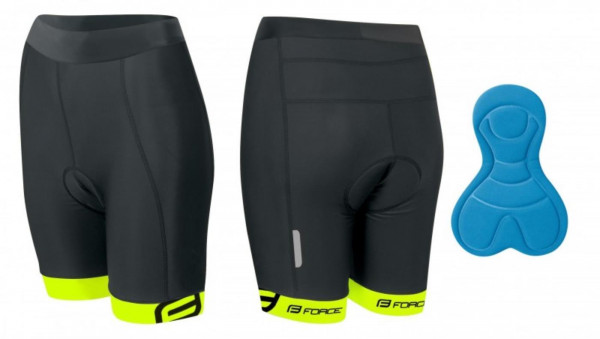 Pantaloni Force Kid cu bazon 128-140 cm negru/fluo