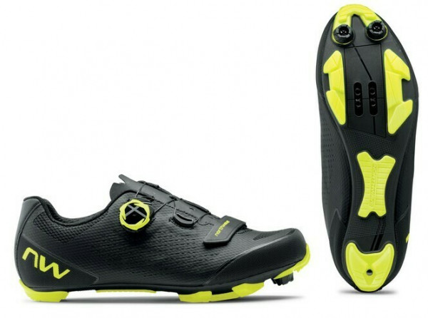 Pantofi Northwave MTB Razer 2 negru/galben fluo