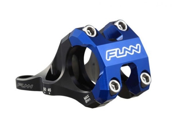 Pipa Funn RSX Light mont.directa R.S.Boxxer 31,8mm ridicare+35 ajustabila 45mm&50mm negru/albastru anodizat