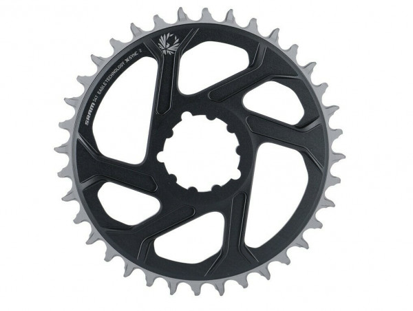 Placa pedalier Sram X-Sync 2 Eagle Boost DM 34T, gri, aluminiu, offset 3mm