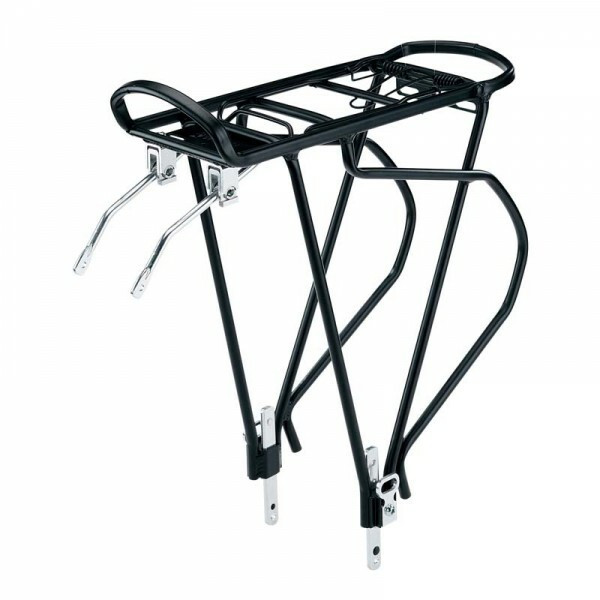 Portbagaj alu.spate Ostand CD-37, reglabil pt. 26'-28' cu clema fixare elastic CD-05,negru