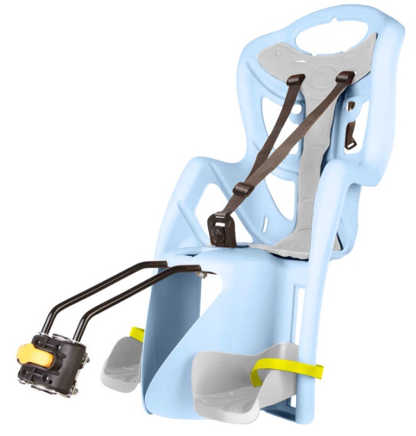 Scaun copii BikeFun Pepe Standard spate, albastru ice/gri