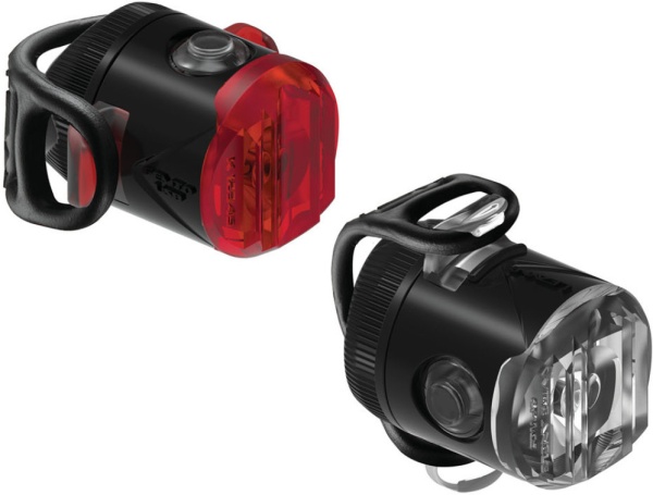 Set lumini Lezyne LED Femto USB-C Drive, Față 50 lm + Spate 15 lm, Negru