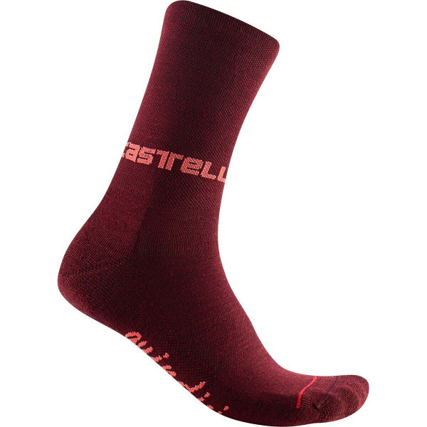 Sosete Castelli Quindici Soft Merino W, de dama, Visiniu