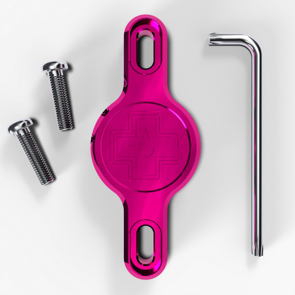Suport Apple AirTag pentru cadru Muc-Off Secure Tag Holder V2 Roz
