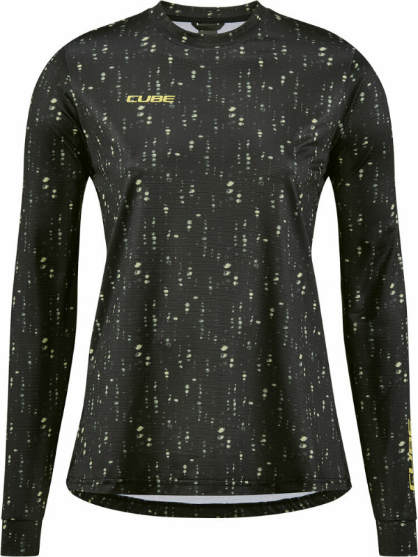 Tricou Cube ATX WS Round Neck L/S black pattern