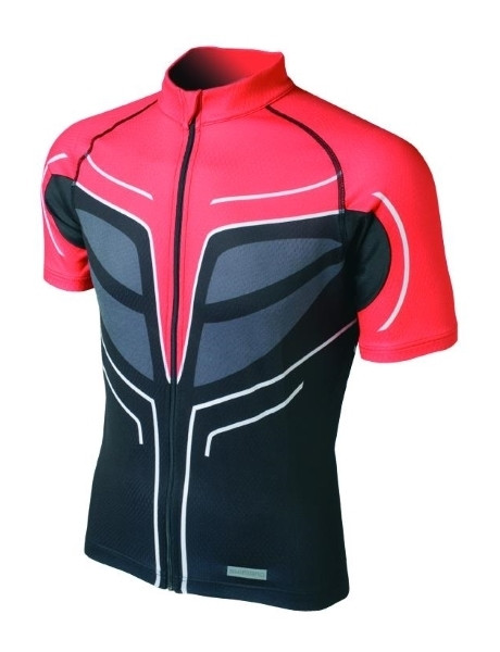 Tricou Shimano Print 2 cu maneca scurta rosu