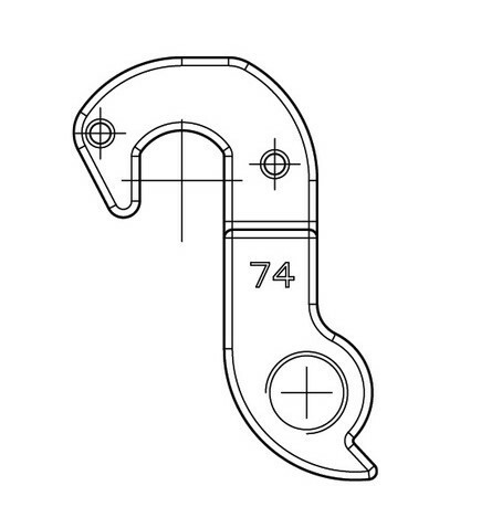Ureche cadru dropout hanger Merida eSpeeder (DH-074)