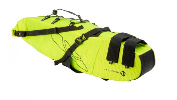 Borseta sa M-Wave “BP SADDLE” galben neon/negru - L