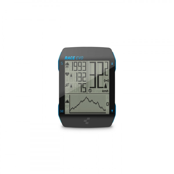 Ciclocomputer CUBE Computer RACE EVO black´n´blue metallic