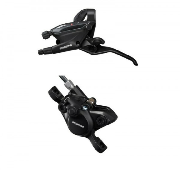 Maneta de schimbator/frana Shimano ST-EF505(2L), BR-MT200(F), Post Mount, Placute Resin