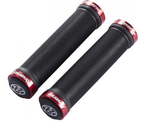 Mansoane Reverse Spin Lock-On negru/rosu 30mm