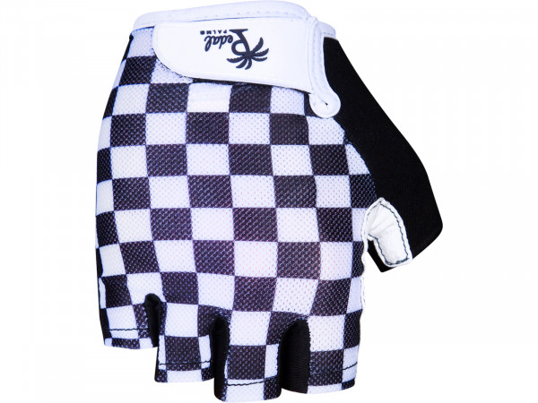 Manusi Pedal Palms Checker negru-alb