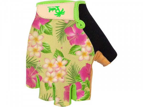 Manusi Pedal Palms short finger glove Aloha, beige-flowered