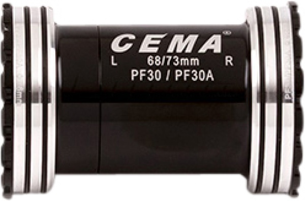 Monobloc CEMA PF30 Interlock, Shimano, Oțel Inoxidabil, 24 mm, Negru
