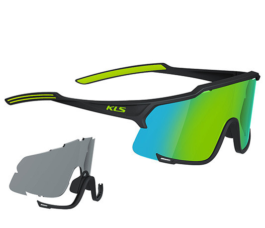 Ochelari soare Kellys Dice, Shiny Black-Lime