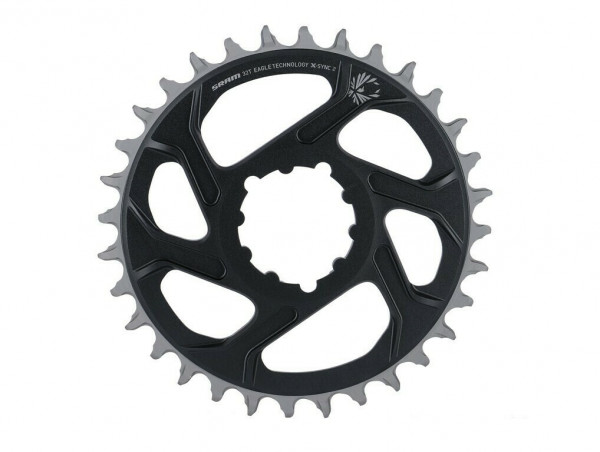 Placa pedalier Sram X-Sync 2 Eagle Boost DM 32T, gri, aluminiu, offset 3mm
