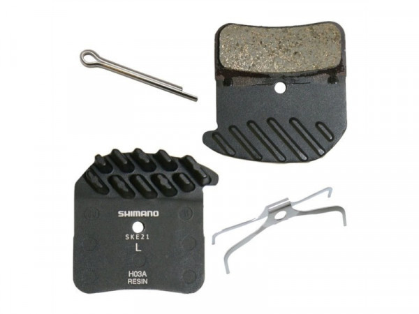 Placute de frana Shimano H03A resin & arc/aripioare de racire 1 per.