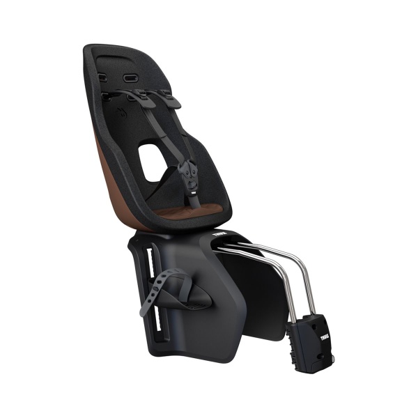 Scaun pentru copii Thule Yepp Nexxt 2 Maxi Frame mounted, cu montare pe bicicleta in spate, maro/negru