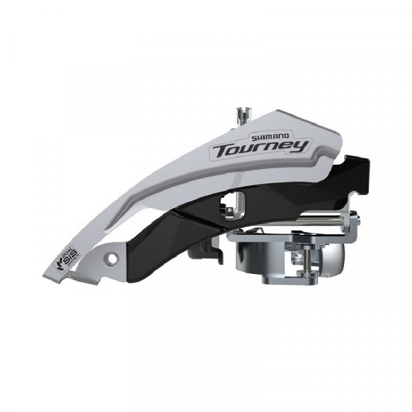 Schimbator fata Shimano Tourney, FD-TY600-L6, pt 3x6/7/8, top-swing, dual-pull, band type (31.8/34.9mm compatible), CS-ANGLE:66-69, pt. 42T, CL:47.5/50mm, ambalat ind.